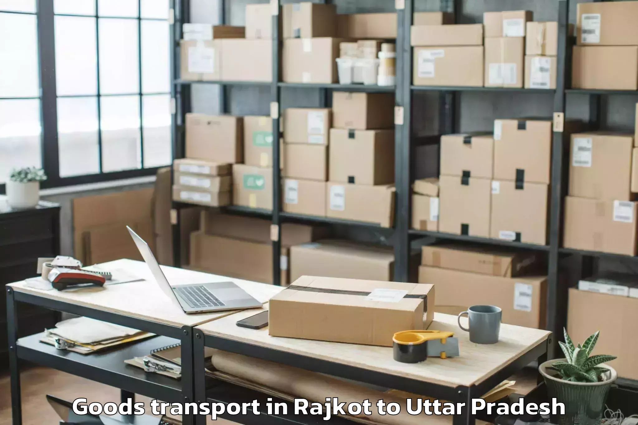 Leading Rajkot to Kirakat Goods Transport Provider